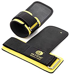 Nayoya Weight Lifting Straps - with Built in Adjustable Wrist Support Wrap and Palm Protecting Non Slip Grip Pads Image